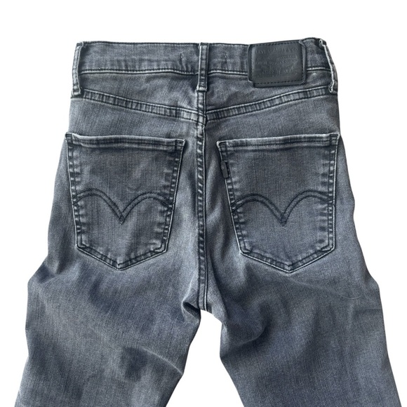 Levi’s Mile High Super Skinny Jeans Size 25 Faded Black Wash - Picture 3 of 4